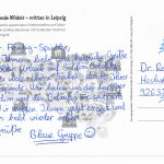 Postkartengruß aus Leipzig